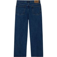 Obey Classic baggy denim pants jeans wide leg - stone washed indigo