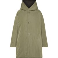 Impermeabile Imbottito Donna OOF Reversibile Lungo nero e verde