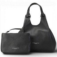 Gianni Chiarini Pebbled Calfskin Hobo Bag — Black