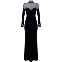 ABITO RED CARPET ELISABETTA FRANCHI IN VELLUTO E TULLE