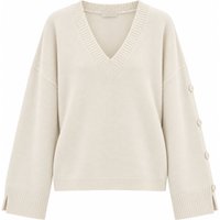 Pullover scollo a V ricamato Akep