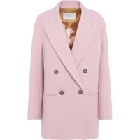 GIACCA IN PANNO TELA doppiopetto in tweed spinato rosa