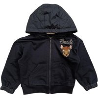 Monnalisa - Felpa Aperta Blu Cappuccio 056s 198807RG 8072