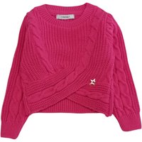 Naida - Maglione Fuxia C/trecce NAMA319