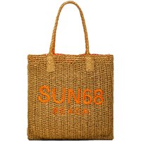 Sun68 Beach - Big Bag Rafia 1864 Sabbia/arancio X33208