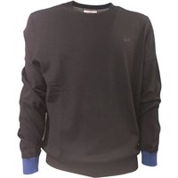 Sun68 - Maglione Nero Elbow Contrast K43110