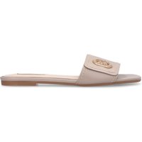Liu Jo Ciabatte Donna Sandy 03 in Pelle con Logo Beige Eleganti SA6127P0102S3951
