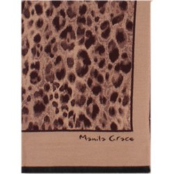 Manila Grace Sciarpe Marrone