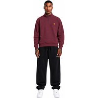 Carhartt Wip Half-Zip American Script Sweatshirt — Purple