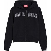 Diesel Frayed Logo Sweatshirt — Black