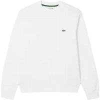 Lacoste Embroidered Logo Cotton Sweatshirt — White