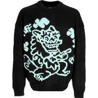 Maglione Uomo Puff Dragon Sweater Black