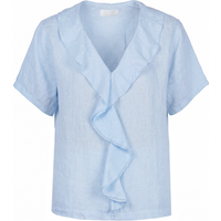Drestige Attraktives Angebot 26% Rabatt auf La Femme Blanche Bluse 471649 Celeste