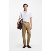 BOSS Pallas polo shirt in cotton piqué with embroidered logo - Dark Blue Men's Polo Shirts size S