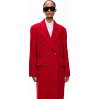 Pinko Wool Double-Breasted Coat — Black