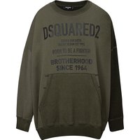 Felpa Oversize con Logo Dsquared2.