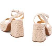 Castaner - Sandali Intrecciati Tacco Beige da Donna