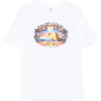 Casablanca Tourism Graphic Print T-Shirt — White