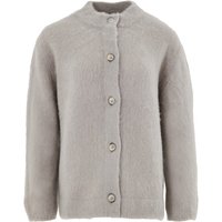 Cardigan con Colletto alla Corena in Tortora Gran Sasso
