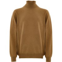 Maglione Dolcevita Marrone in Lana Sottile Gran Sasso