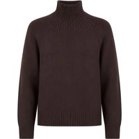 Michael Kors Women's Mock-Neck Wool Pullover Sweater - Chocolate