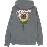 Felpa Cappuccio Uomo Scarful Eye Hoodie Grey