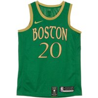 Men's Basketball Tank Top Nba Swingman Jersey City Edition No 20 Gordon Hayward Boscel Clover/club Gold