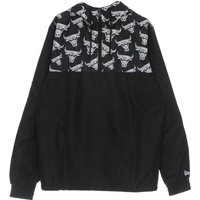 Giacca a Vento Infilabile Uomo Nba Distressed Logo Windbreaker Chibul Black