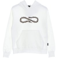 Felpa Leggera Cappuccio Uomo Logo Thorn Hoodie Natural
