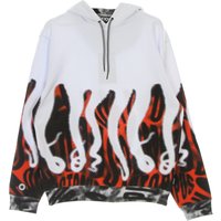 Men's Lightweight Hooded Sweatshirt Halftone Sh Hoodie White