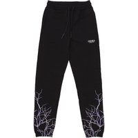 Lightweight Men's Tracksuit Pants Lightning Pants Black/purple