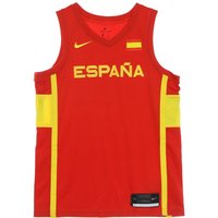 Men's Basketball Tank Top Olympics Nike Jersey Limited Spain Road Challenge Red/midwest Gold