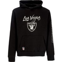 Felpa Cappuccio Uomo Nfl Script Hoodie Lasrai Black/white