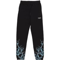 Lightweight Men's Tracksuit Pants Lightning Pants Black/lightblue
