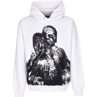 Sweat à capuche blanc Drestige pour homme léger ou épais 38%