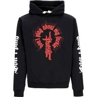 Men's Lightweight Hooded Sweatshirt Phobia Print Hoodie X Emis Killa Black