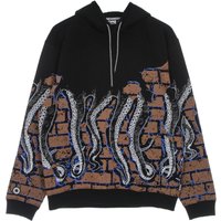 Men's Lightweight Hooded Sweatshirt Bricks Hoodie Black