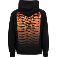 Felpa Leggera Cappuccio Uomo Ribs Hell Hoodie Black