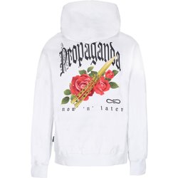 Felpa Cappuccio Uomo Butterfly Hoodie White