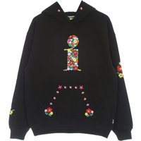 Men's Lightweight Hooded Sweatshirt Bouquet Hoodie Black