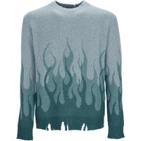 Double Flames Men's Sweater L/s Jumper Balsam Green