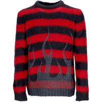 Black Flames Jumper Red Men's Sweater