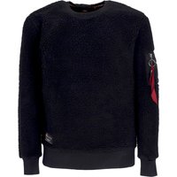 Felpa Girocollo Uomo Teddy Sweater Black