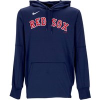 Felpa Cappuccio Uomo Mlb Wordmark Therma Performance Pullover Hoodie Bosred Midnight Navy