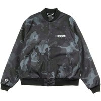 Giubbotto Bomber Uomo Camo Varsity Jacket Black