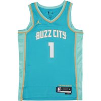 Men's Basketball Tank Top Nba City Edition 2023/24 Swingman Jersey No 1 Lamelo Ball Chahor Rapid Teal