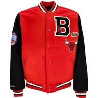 Men's College Jacket NBA Team Legacy Varsity Jacket Chibul Red/black