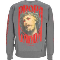 Felpa Girocollo Uomo Crown Crewneck Grey
