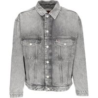 Aiden Oversized Trucker Jacket Denim Black Men's Jeans Jacket