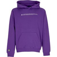 Felpa Leggera Cappuccio Uomo Outline Logo Hoodie Purple